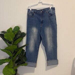 Frye Light Blue Denim Jeans high rise relaxed fit straight leg 14/32